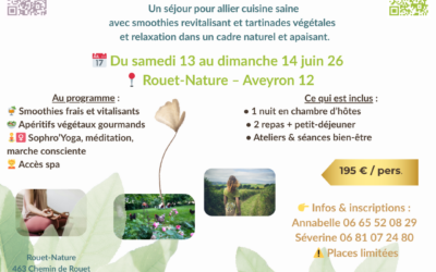 Week-end Sophro’Yoga & apéros diététiques – Juin 26